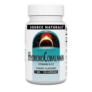 Source Naturals, HydroxoCobalamin Vitamin B-12, 1 Mg, 120 Tabs