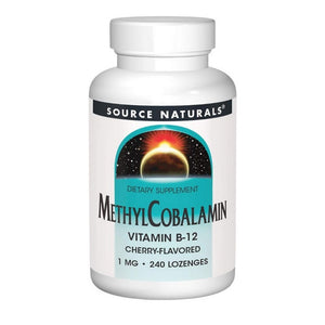 Source Naturals, MethylCobalamin, 1 mg, Cherry 240 Tabs