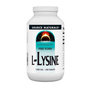 Source Naturals, L-Lysine, 1,000 mg, 200 Tabs