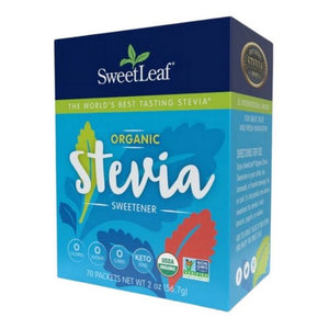 Sweetleaf Stevia, Organic Stevia Sweetener, 70 Count