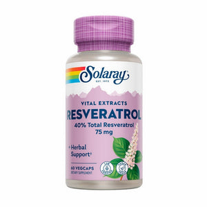 Solaray, Vital Extracts Resveratrol, 75 Mg, 60 Veg Caps