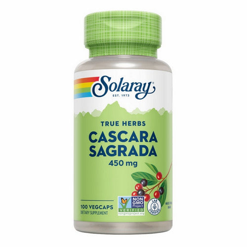 Solaray, True Herbs Cascara Sagrada, 450 Mg, 100 Veg Caps