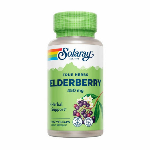 Solaray, Elderberry, 450 mg, 100 Caps
