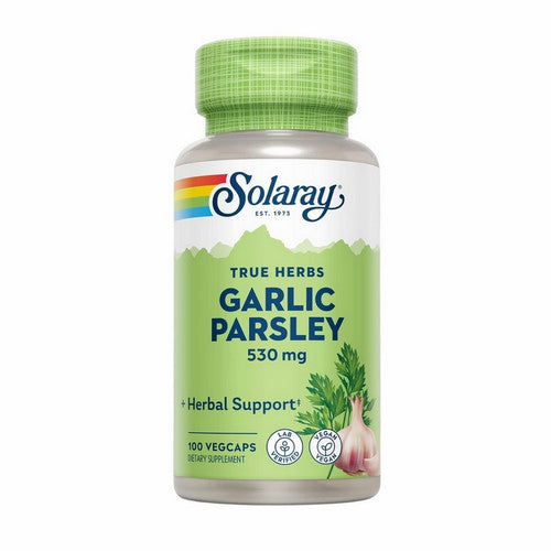 Solaray, True Herbs Garlic Parsley, 530 Mg, 100 Veg Caps