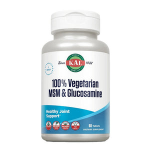 Kal, 100% Vegetarian MSM & Glucosamine, 60 Tabs