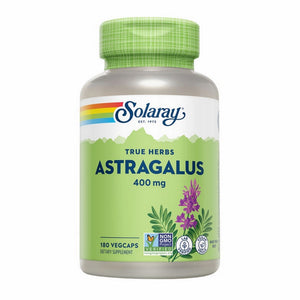 Solaray, True Herbs Astragalus, 400 Mg, 180 Veg Caps