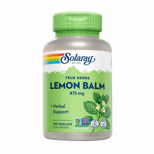 Solaray, True Herbs Lemon Balm, 475 Mg, 100 Veg Caps