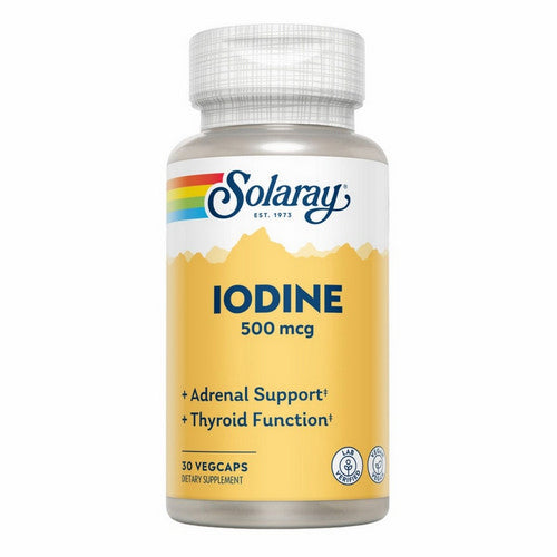 Solaray, Iodine, 500 Mcg, 30 Veg Caps