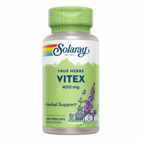 Solaray, True Herbs Vitex, 400 Mg, 100 Veg Caps