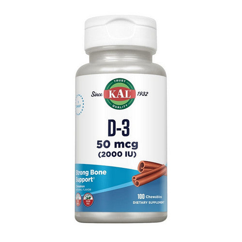 Kal, D-3 Cinnamon, 50 Mcg, 100 Chews
