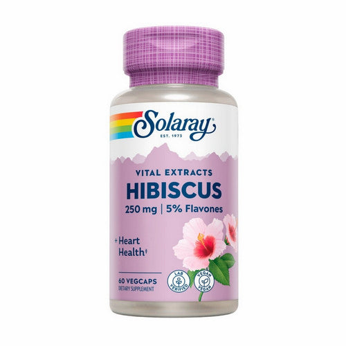 Solaray, Vital Extracts Hibiscus, 250 mg, 60 Veg Caps