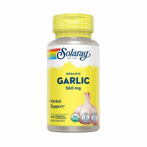 Solaray, Organic Garlic, 560 Mg, 100 Caps