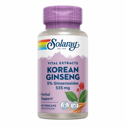 Solaray, Korean Ginseng Root Extract, 535 mg, 60 Caps