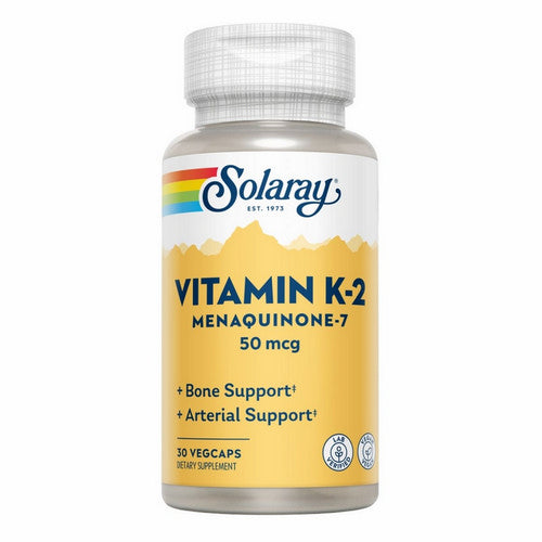 Solaray, Vitamin K2 Menaquinone-7, 50 Mcg, 30 Veg Caps