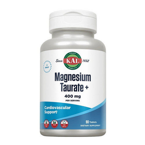 Kal, Magnesium Taurate Plus, 400 Mg, 90 Tabs