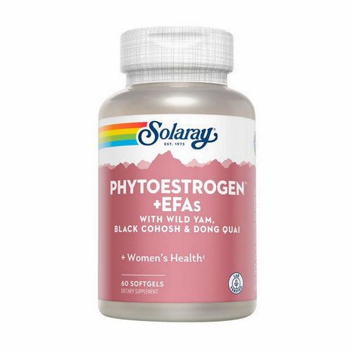 Solaray, Phytoestrogen Plus Efas With Wild Yam Black Cohosh And Dong Quai, 60 Softgels