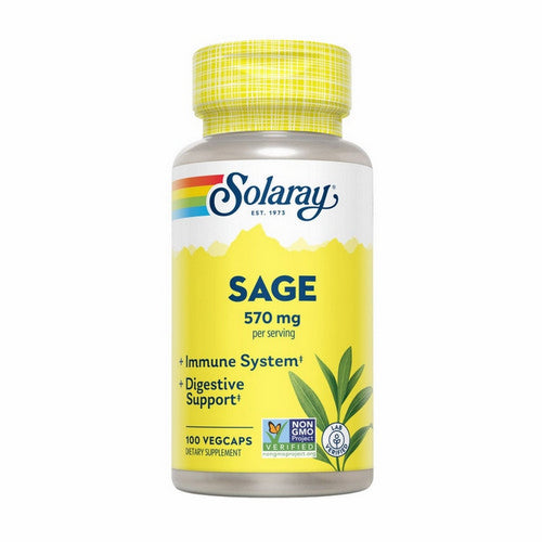 Solaray, Sage, 285 Mg, 100 Veg caps