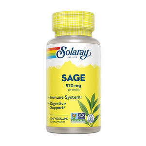 Solaray, Sage, 285 Mg, 100 Veg caps