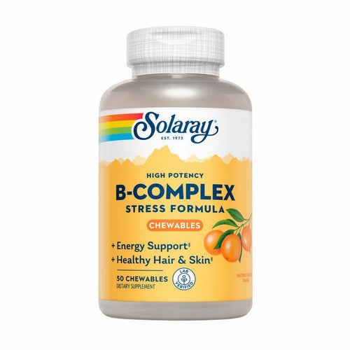 Solaray, B-Complex Chewable, Orange 50 Wafers