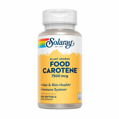 Solaray, Food Carotene, 25,000 IU, 100 Softgels