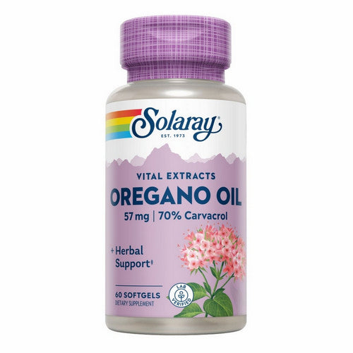 Solaray, Vital Extracts Oregano Oil, 57 Mg, 60 Softgels