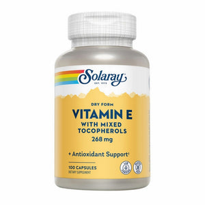 Solaray, Dry From Vitamin E, 400 IU, 100 Caps
