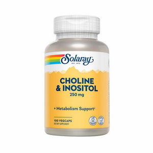 Solaray, Choline & Inositol, 250 mg, 100 Caps