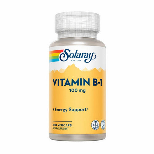 Solaray, Vitamin B-1, 100 mg, 100 Caps