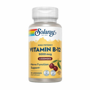 Solaray, Vitamin B-12, 5,000 mcg, 30 Lozenges