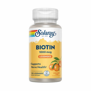 Solaray, Biotin, 1,000 mcg, Orange 100 Lozenges