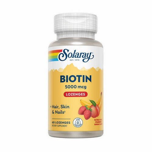 Solaray, Biotin, 5,000 mcg, 60 Lozenges
