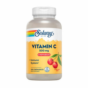 Solaray, Vitamin C Chewable, 500 mg, Cherry 100 Wafers