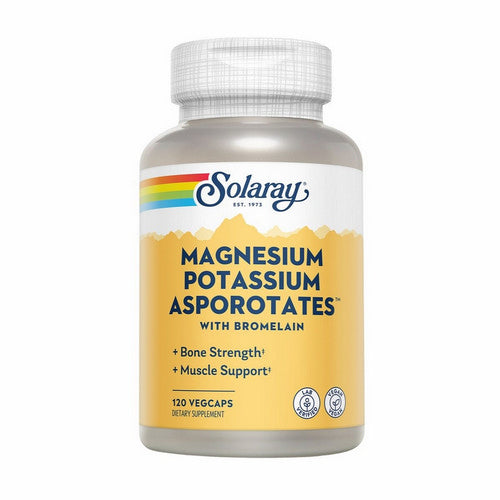 Solaray, Magnesium & Potassium Asporotates, 120 Caps