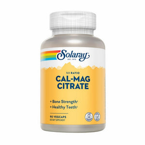 Solaray, Cal-Mag Citrate 1:1 Ratio, 90 Veg Caps