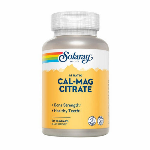 Solaray, Cal-Mag Citrate 1:1 Ratio, 90 Veg Caps
