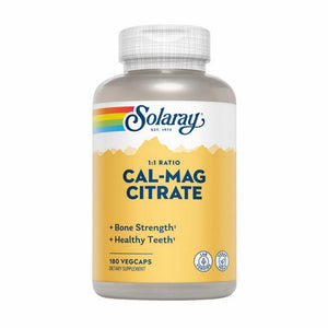 Solaray, Calcium And Magnesium Citrate, 180 Vegetarian Capsules
