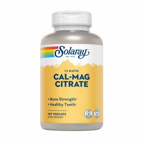 Solaray, Calcium And Magnesium Citrate, 180 Vegetarian Capsules