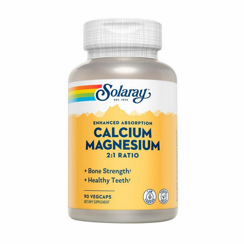 Solaray, Calcium And Magnesium, 90 Caps