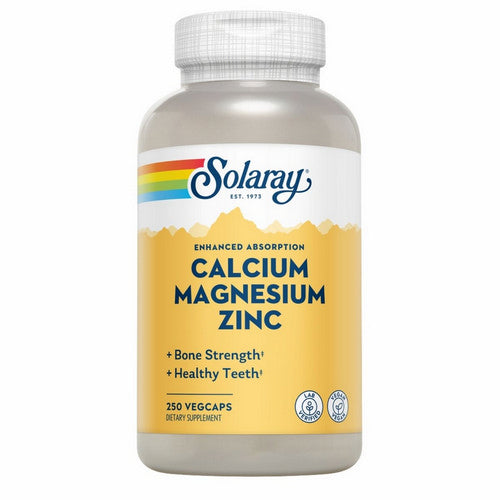 Solaray, Calcium Magnesium Zinc, 250 Veg Caps