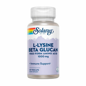 Solaray, L-Lysine Beta Glucan, 1,000 mg, 60 Veg Caps