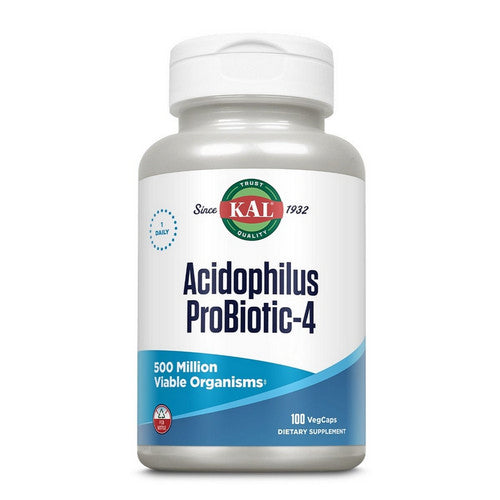 Kal, Acidophilus Probiotic-4, 100 Caps
