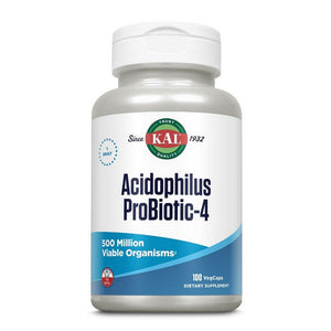 Kal, Acidophilus Probiotic-4, 100 Caps