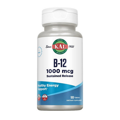 Kal, B-12 Sustained Release, 1000 Mcg, 100 Tabs