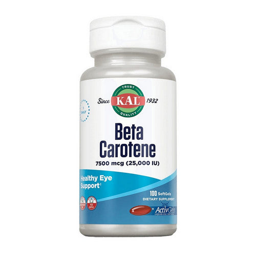 Kal, Beta Carotene, 25,000 IU, 100 Softgels