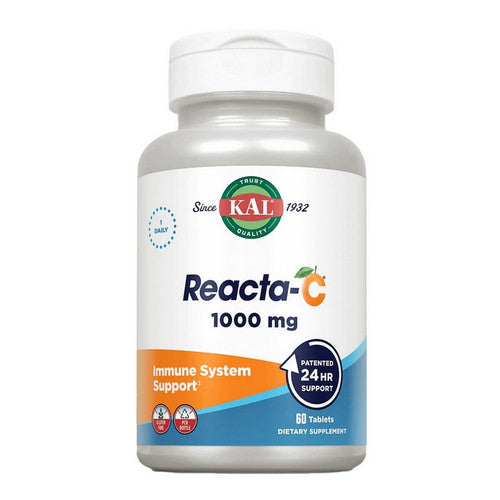 Kal, Reacta-C, 1000 Mg, 60 Tabs