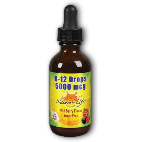 Nature's Life, B-12 Drops, 5,000 mcg, 2 oz