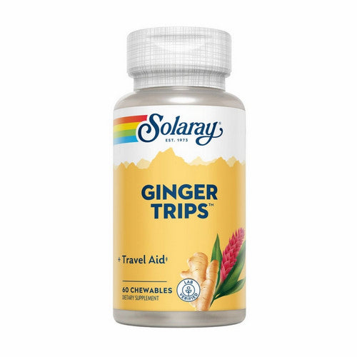 Solaray, Ginger Trips, 60 Chewables