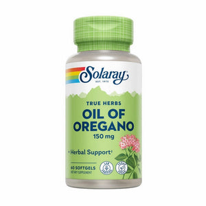 Solaray, True Herbs Oil Of Oregano, 150 Mg, 60 Softgels