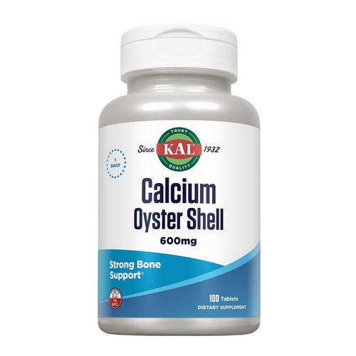 Kal, Oyster Shell Calcium, 600 Mg, 100 Tabs