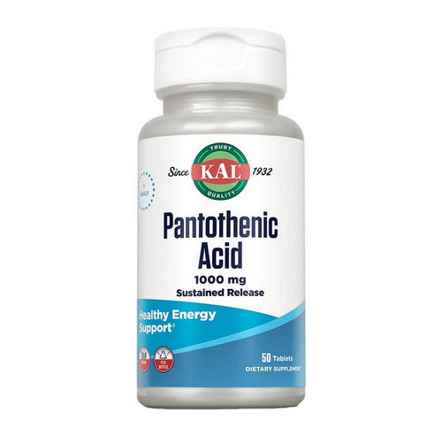 Kal, Pantothenic Acid, 1,000 mg, 50 Tabs